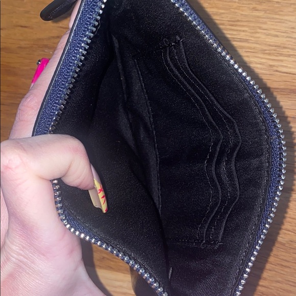 Coach metallic blue wristlet - Picture 4 of 4